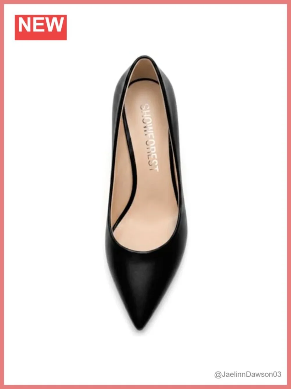 Women's Chunky Heel Pumps Faux Leather Pointed Toe Slip On Dress Shoes 2.5 Inch